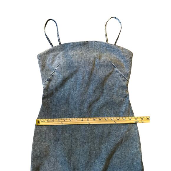 Rag & Bone Denim Midi Dress Size 10 - Picture 10 of 12
